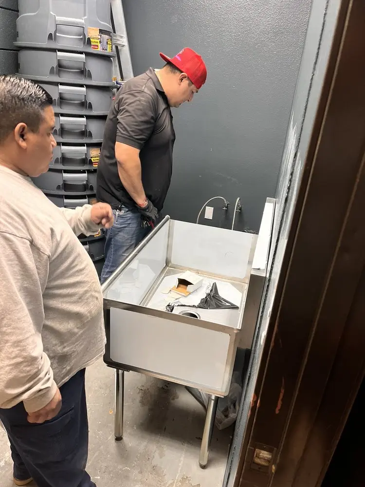 Commercial plumbing and sink installation in Rosewood